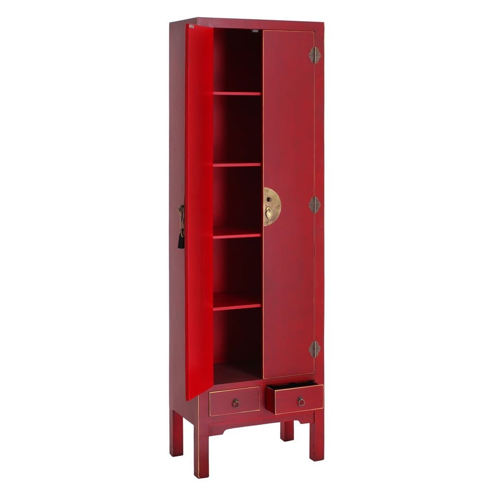 MUEBLE AUXILIAR ORIENTE ROJO 73X26X90 – Hogar Masmil