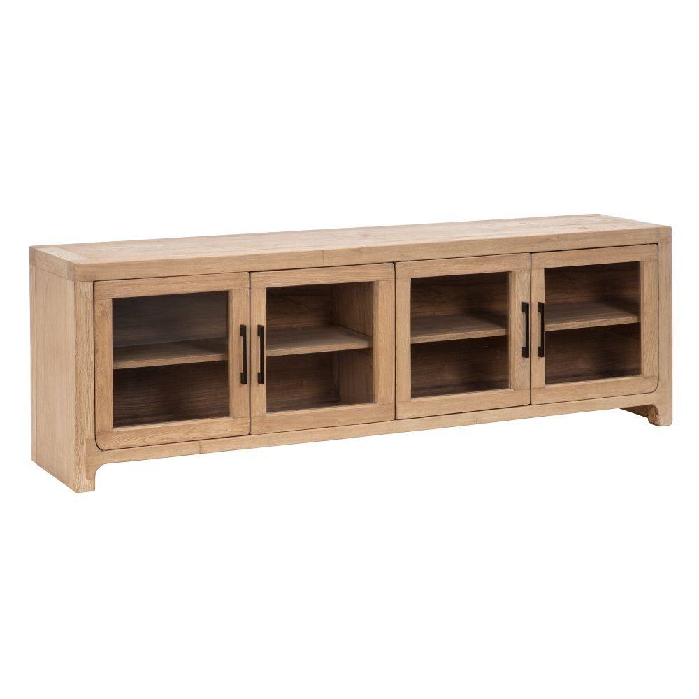 MUEBLE TV NATURAL/BLANCO MADERA 120X34X54 – Hogar Masmil